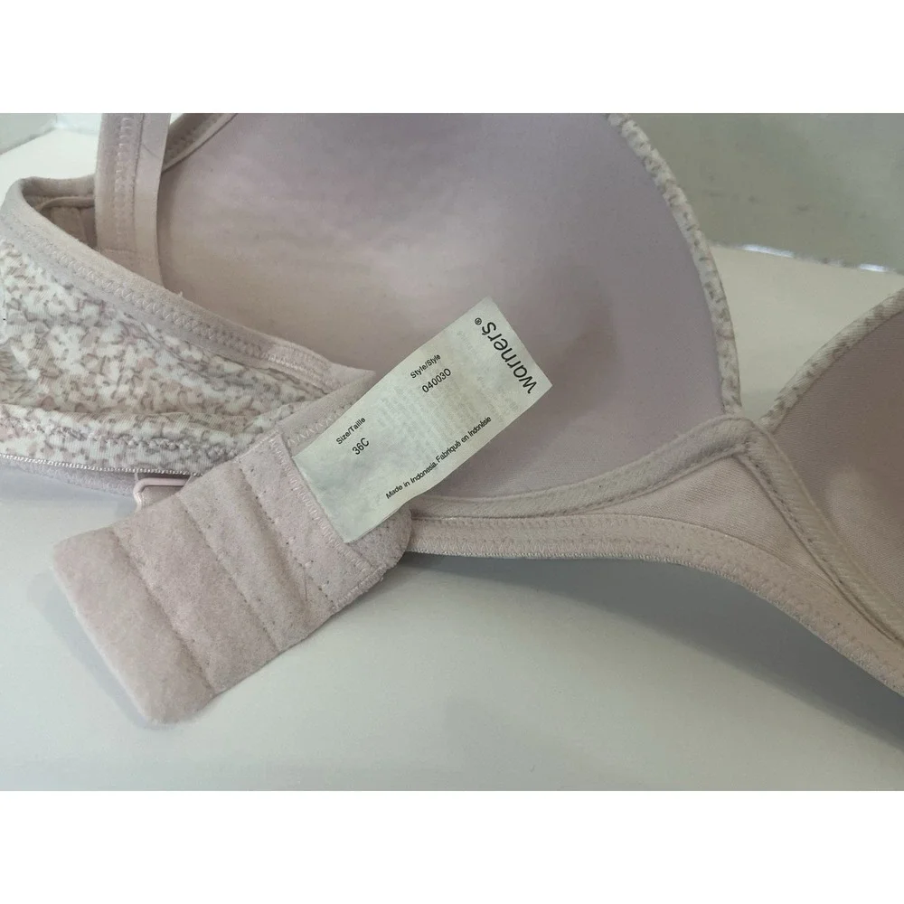 Warners~Body Heaven~Women's~Size‎ 36 C~Wireless~Molded Cup~Bra~Pink - Picture 3 of 4